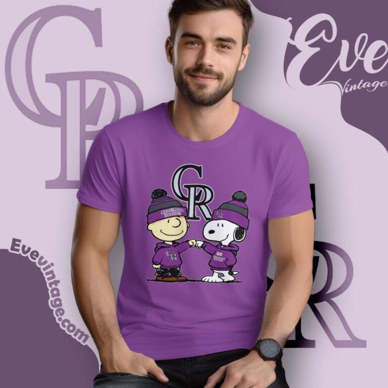 Charlie Brown And Snoopy Colorado Rockies Shirt T Shirt Charlie Brown And Snoopy Colorado Rockies Shirt T Shirt