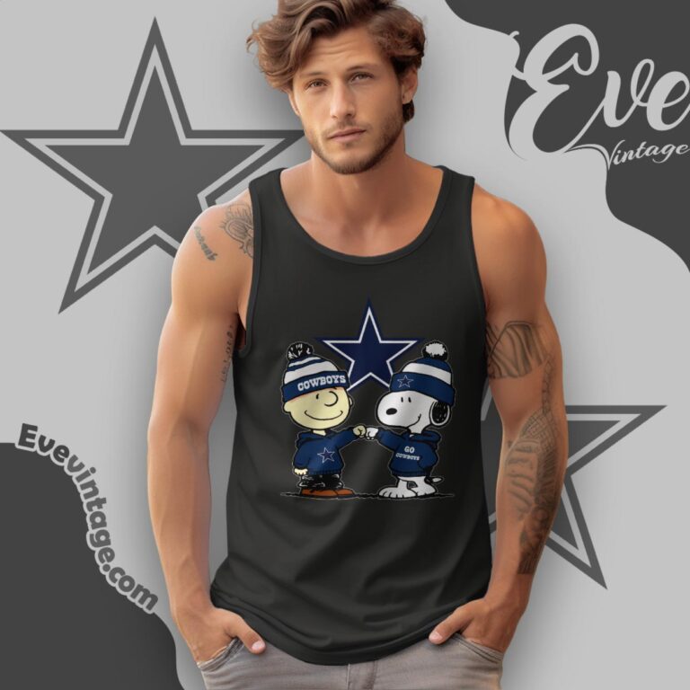 Charlie Brown And Snoopy Dallas Cowboys Shirt Tank Top Racerback Charlie Brown And Snoopy Dallas Cowboys Shirt Tank Top Racerback
