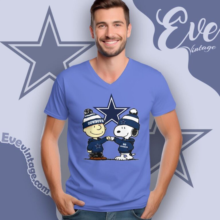 Charlie Brown And Snoopy Dallas Cowboys Shirt V Neck TShirt Charlie Brown And Snoopy Dallas Cowboys Shirt V Neck TShirt
