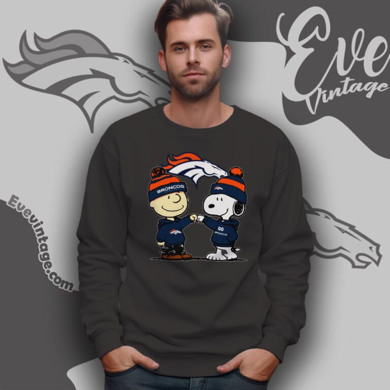 Charlie Brown And Snoopy Denver Broncos Shirt Sweatshirt Charlie Brown And Snoopy Denver Broncos Shirt Sweatshirt