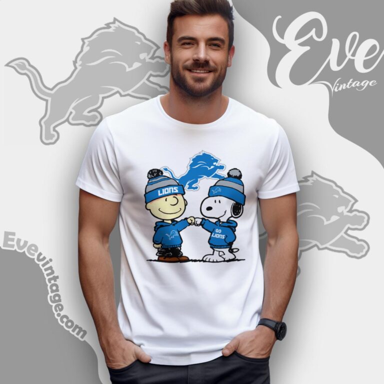 Charlie Brown And Snoopy Detroit Lions Shirt T Shirt Charlie Brown And Snoopy Detroit Lions Shirt T Shirt