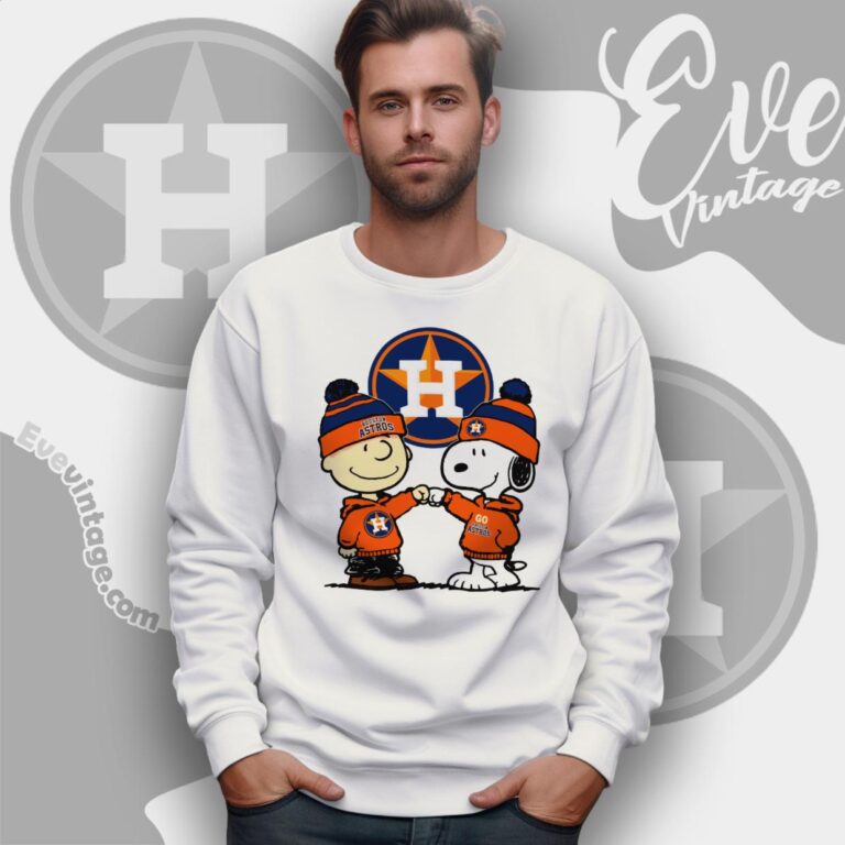 Charlie Brown And Snoopy Houston Astros Shirt Sweatshirt Charlie Brown And Snoopy Houston Astros Shirt Sweatshirt