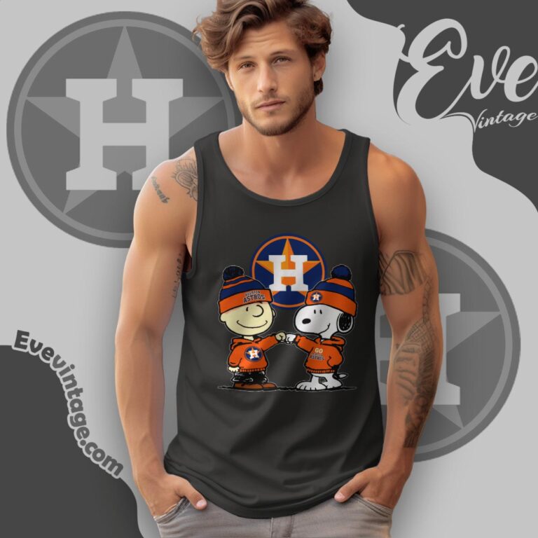 Charlie Brown And Snoopy Houston Astros Shirt Tank Top Racerback Charlie Brown And Snoopy Houston Astros Shirt Tank Top Racerback