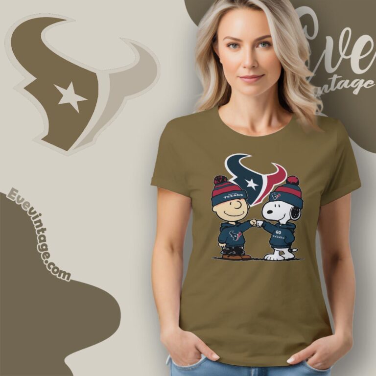 Charlie Brown And Snoopy Houston Texans Shirt Women T Shirt Charlie Brown And Snoopy Houston Texans Shirt Women T Shirt