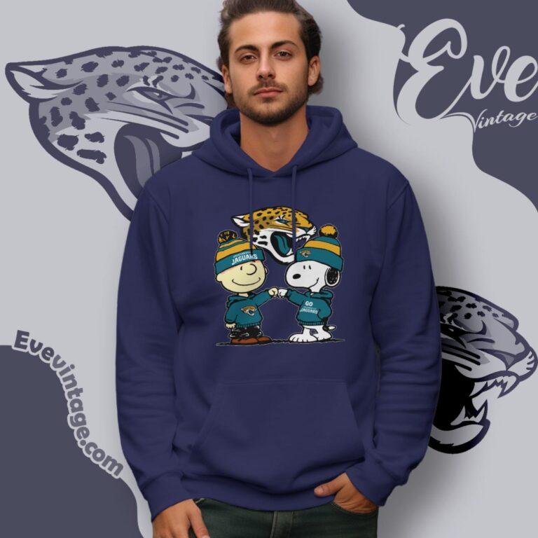 Charlie Brown And Snoopy Jacksonville Jaguars Shirt Hoodie Charlie Brown And Snoopy Jacksonville Jaguars Shirt Hoodie