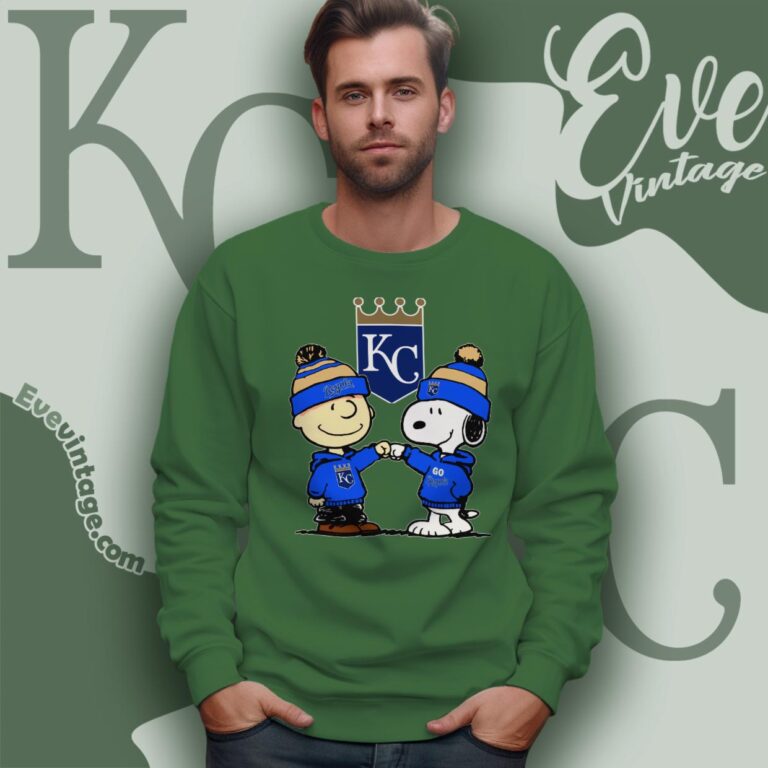 Charlie Brown And Snoopy Kansas City Royals Shirt Sweatshirt Charlie Brown And Snoopy Kansas City Royals Shirt Sweatshirt