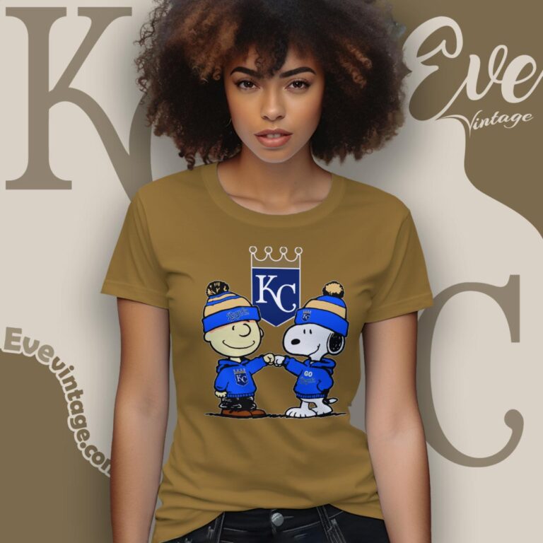 Charlie Brown And Snoopy Kansas City Royals Shirt Women T Shirt Charlie Brown And Snoopy Kansas City Royals Shirt Women T Shirt