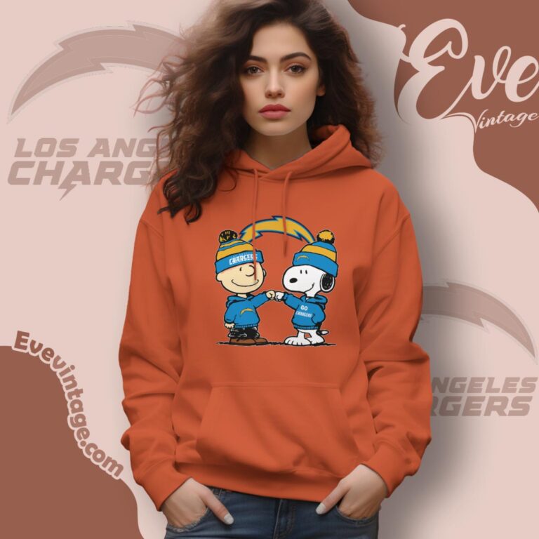 Charlie Brown And Snoopy Los Angeles Chargers Shirt Hoodie Charlie Brown And Snoopy Los Angeles Chargers Shirt Hoodie