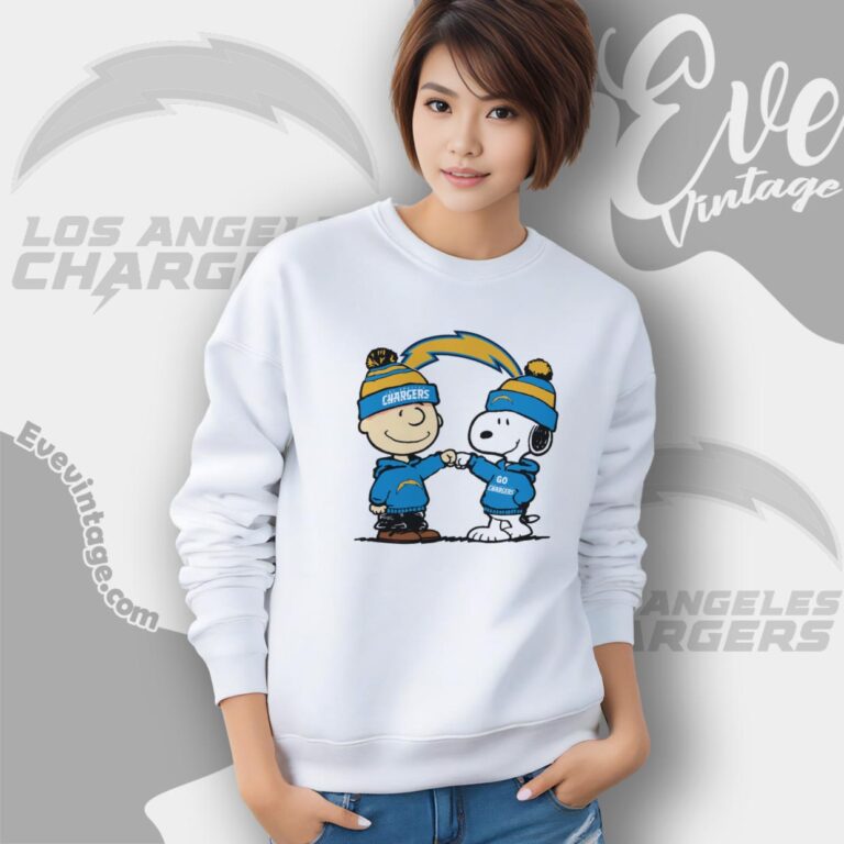 Charlie Brown And Snoopy Los Angeles Chargers Shirt Sweatshirt Charlie Brown And Snoopy Los Angeles Chargers Shirt Sweatshirt