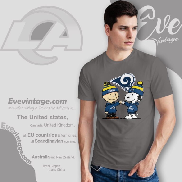 Charlie Brown And Snoopy Los Angeles Rams Shirt T Shirt Charlie Brown And Snoopy Los Angeles Rams Shirt T Shirt