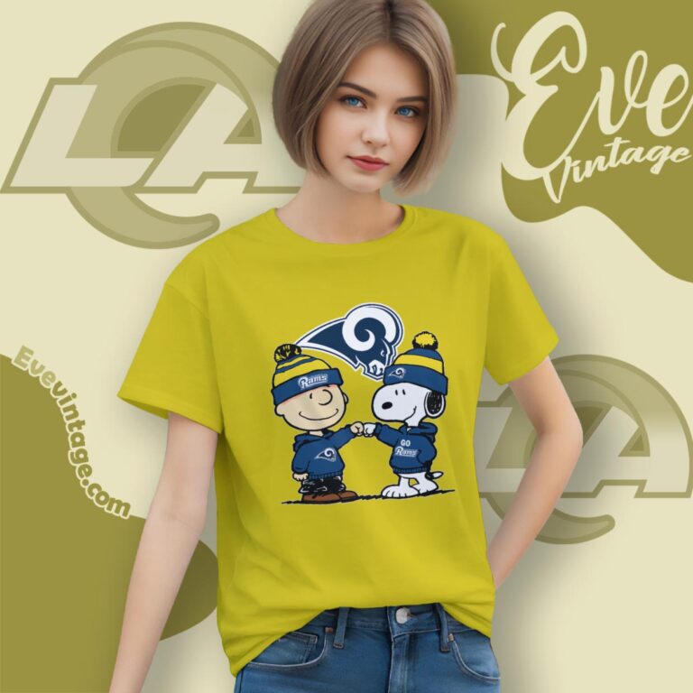 Charlie Brown And Snoopy Los Angeles Rams Shirt Women T Shirt Charlie Brown And Snoopy Los Angeles Rams Shirt Women T Shirt