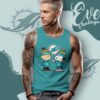 Charlie Brown And Snoopy Miami Dolphins Shirt