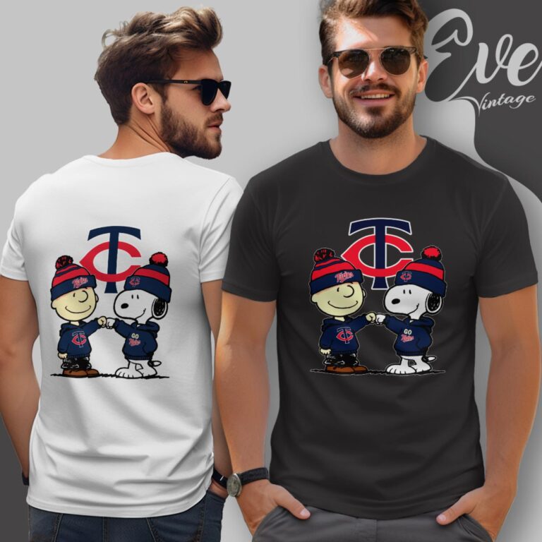 Charlie Brown And Snoopy Minnesota Twins Shirt T Shirt Charlie Brown And Snoopy Minnesota Twins Shirt T Shirt
