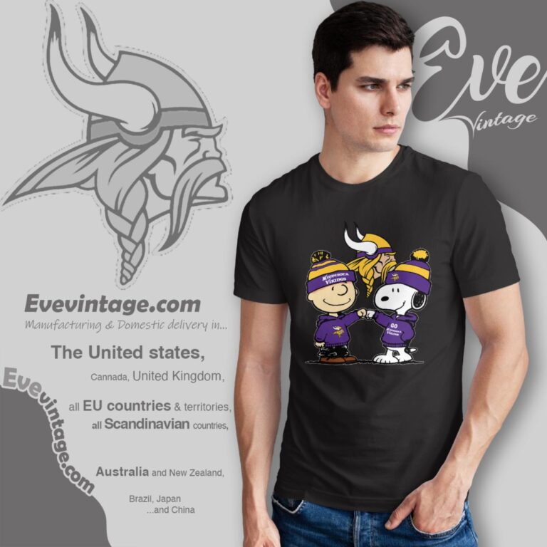 Charlie Brown And Snoopy Minnesota Vikings Shirt T Shirt Charlie Brown And Snoopy Minnesota Vikings Shirt T Shirt