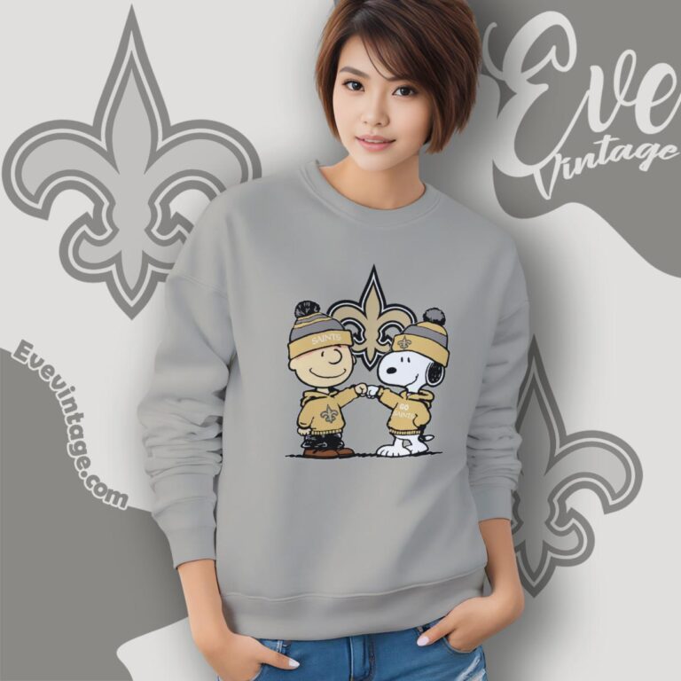 Charlie Brown And Snoopy New Orleans Saints Shirt Sweatshirt Charlie Brown And Snoopy New Orleans Saints Shirt Sweatshirt