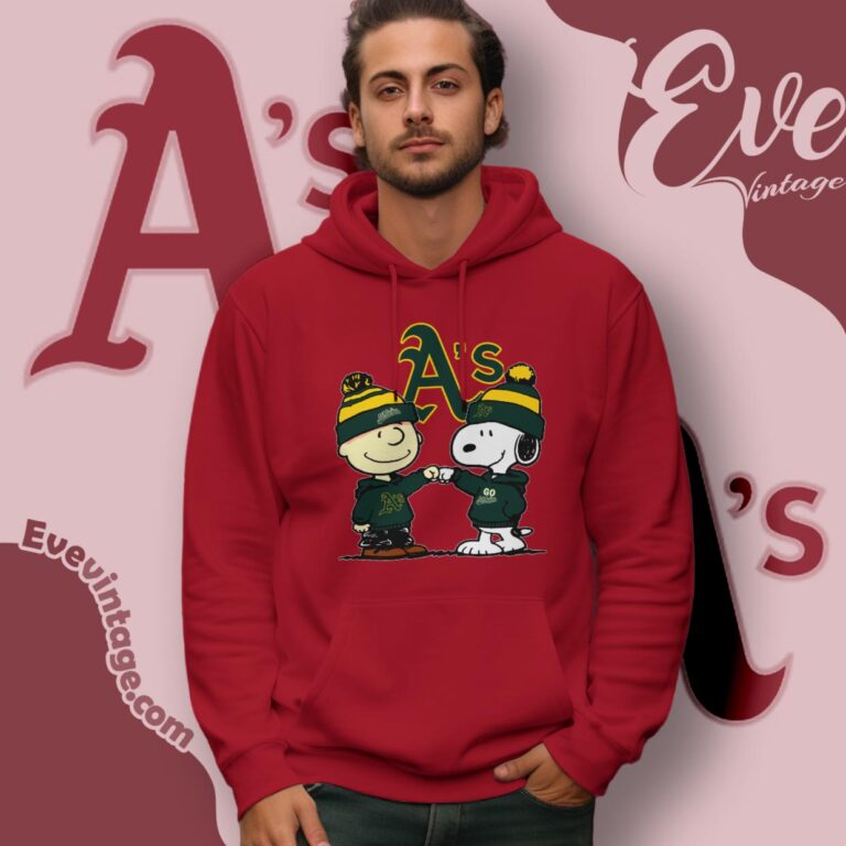 Charlie Brown And Snoopy Oakland Athletics Shirt Hoodie Charlie Brown And Snoopy Oakland Athletics Shirt Hoodie