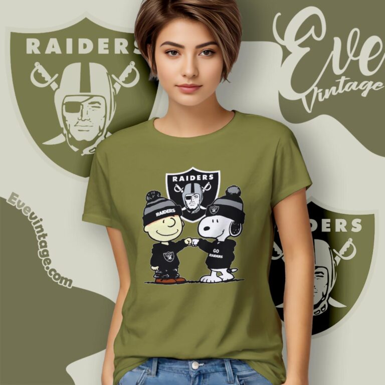Charlie Brown And Snoopy Oakland Raiders Shirt Women T Shirt Charlie Brown And Snoopy Oakland Raiders Shirt Women T Shirt