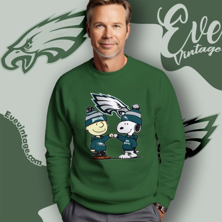 Charlie Brown And Snoopy Philadelphia Eagles Shirt Sweatshirt Charlie Brown And Snoopy Philadelphia Eagles Shirt Sweatshirt