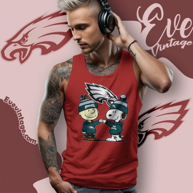 Charlie Brown And Snoopy Philadelphia Eagles Shirt Tank Top Racerback Charlie Brown And Snoopy Philadelphia Eagles Shirt Tank Top Racerback