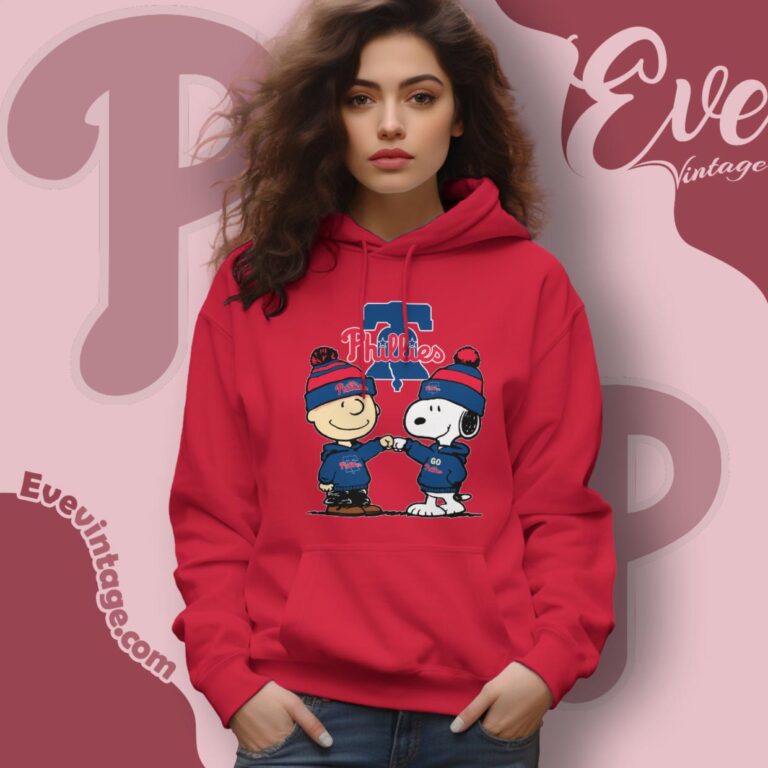 Charlie Brown And Snoopy Philadelphia Phillies Shirt Hoodie Charlie Brown And Snoopy Philadelphia Phillies Shirt Hoodie