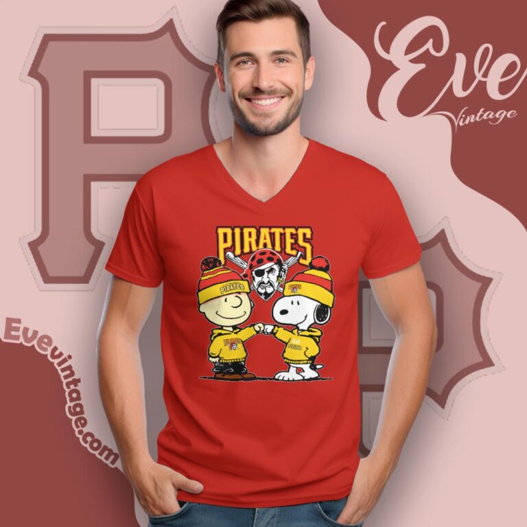 Charlie Brown And Snoopy Pittsburgh Pirates Shirt V Neck TShirt Charlie Brown And Snoopy Pittsburgh Pirates Shirt V Neck TShirt