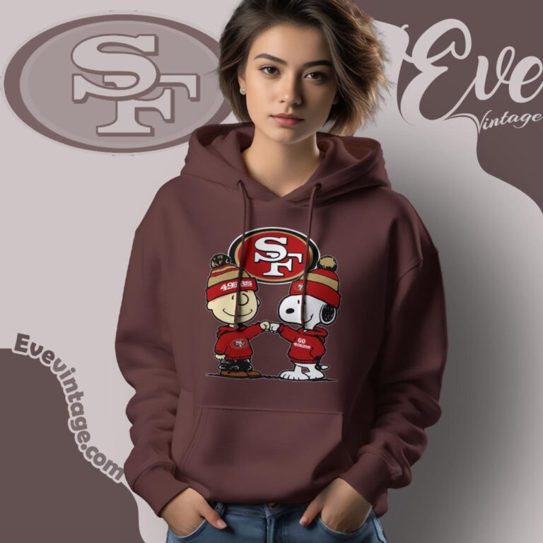 Charlie Brown And Snoopy San Francisco 49ers Shirt Hoodie Charlie Brown And Snoopy San Francisco 49ers Shirt Hoodie