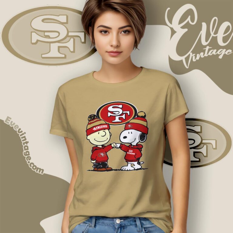 Charlie Brown And Snoopy San Francisco 49ers Shirt Women T Shirt Charlie Brown And Snoopy San Francisco 49ers Shirt Women T Shirt