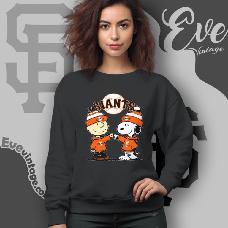 Charlie Brown And Snoopy San Francisco Giants Shirt Sweatshirt Charlie Brown And Snoopy San Francisco Giants Shirt Sweatshirt
