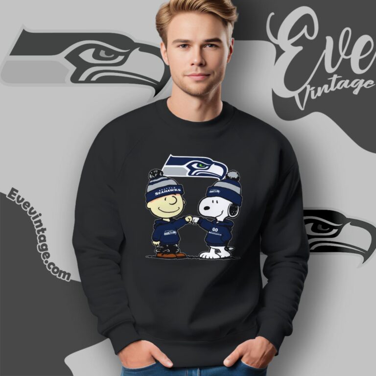 Charlie Brown And Snoopy Seattle Seahawks Shirt Sweatshirt Charlie Brown And Snoopy Seattle Seahawks Shirt Sweatshirt