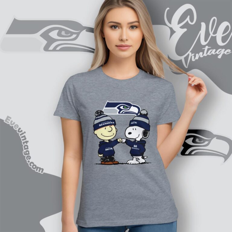 Charlie Brown And Snoopy Seattle Seahawks Shirt Women T Shirt Charlie Brown And Snoopy Seattle Seahawks Shirt Women T Shirt