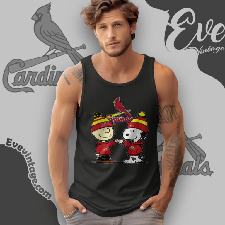 Charlie Brown And Snoopy St Louis Cardinals Shirt Tank Top Racerback Charlie Brown And Snoopy St Louis Cardinals Shirt Tank Top Racerback