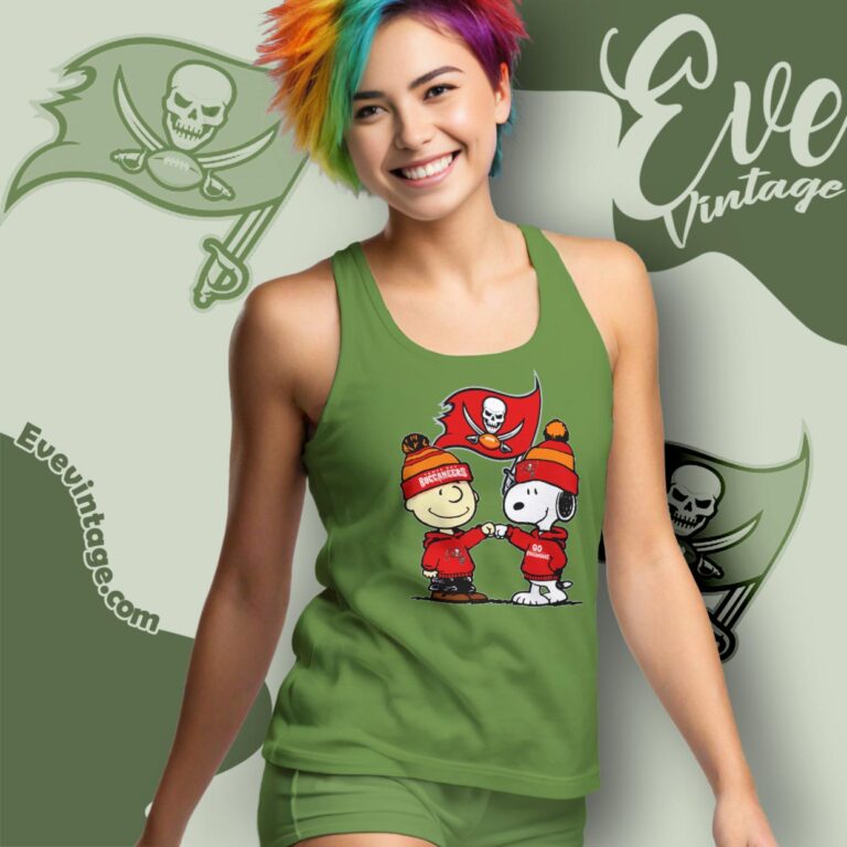 Charlie Brown And Snoopy Tampa Bay Buccaneers Shirt Tank Top Racerback Charlie Brown And Snoopy Tampa Bay Buccaneers Shirt Tank Top Racerback