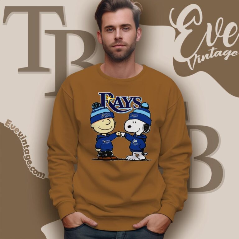 Charlie Brown And Snoopy Tampa Bay Rays Shirt Sweatshirt Charlie Brown And Snoopy Tampa Bay Rays Shirt Sweatshirt
