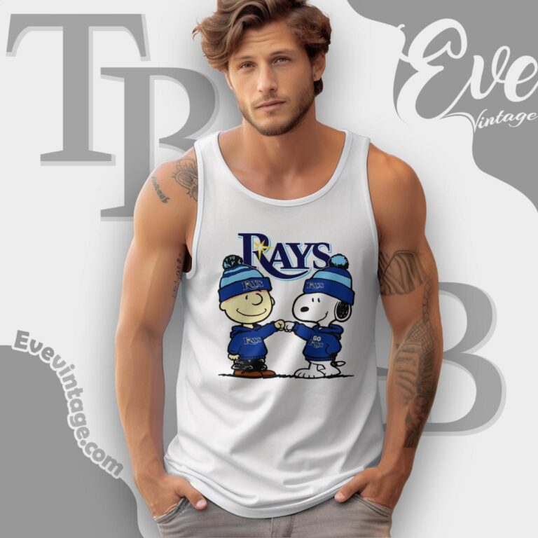 Charlie Brown And Snoopy Tampa Bay Rays Shirt Tank Top Racerback Charlie Brown And Snoopy Tampa Bay Rays Shirt Tank Top Racerback