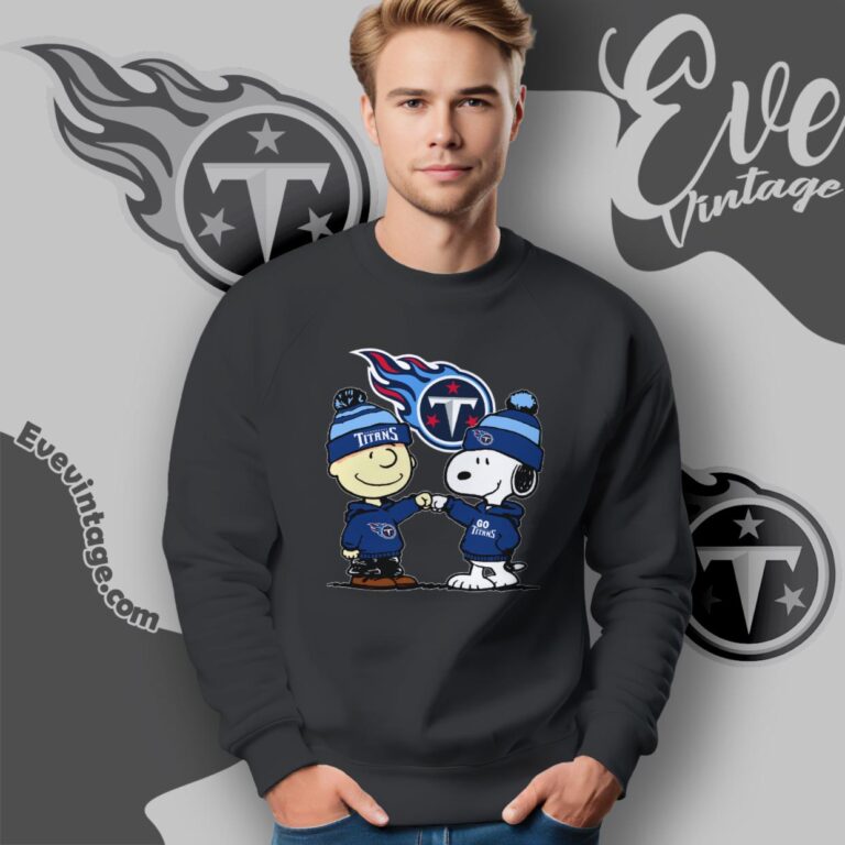 Charlie Brown And Snoopy Tennessee Titans Shirt Sweatshirt Charlie Brown And Snoopy Tennessee Titans Shirt Sweatshirt