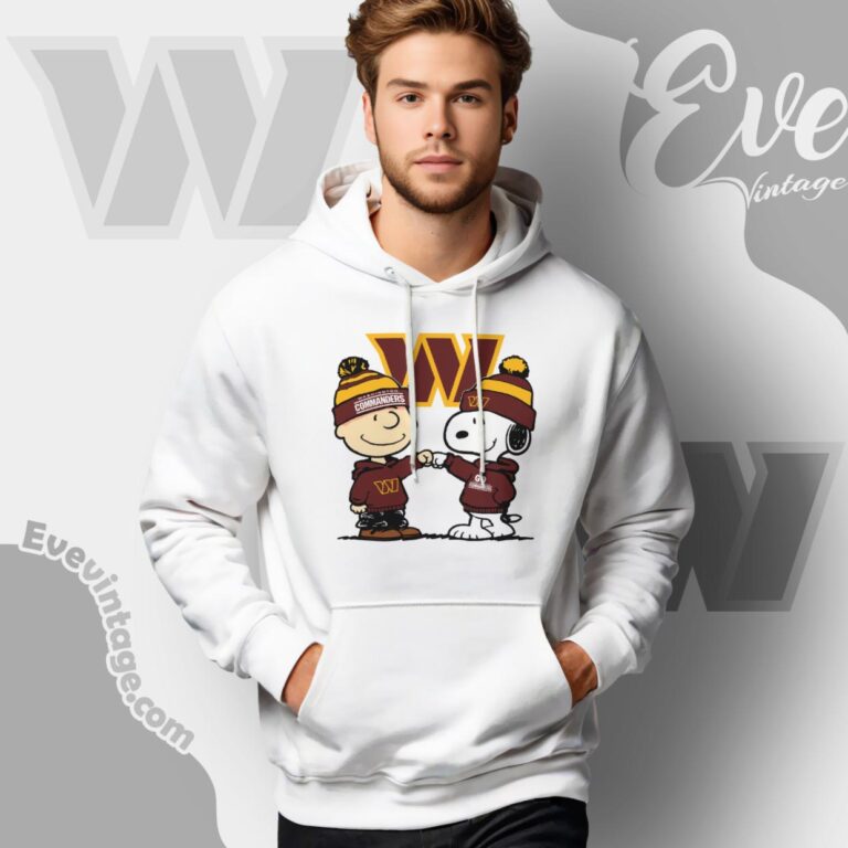 Charlie Brown And Snoopy Washington Commanders Shirt Hoodie Charlie Brown And Snoopy Washington Commanders Shirt Hoodie