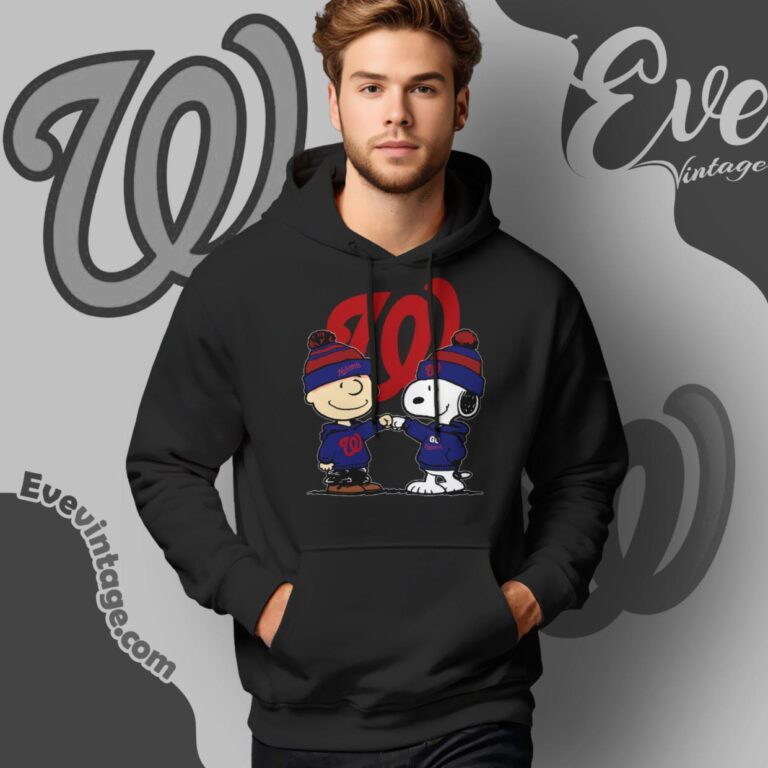 Charlie Brown And Snoopy Washington Nationals Shirt Hoodie Charlie Brown And Snoopy Washington Nationals Shirt Hoodie