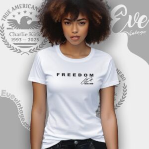 Charlie Kirk Freedom Signature Red Shirt Wear Red On October 14th Women T shirt