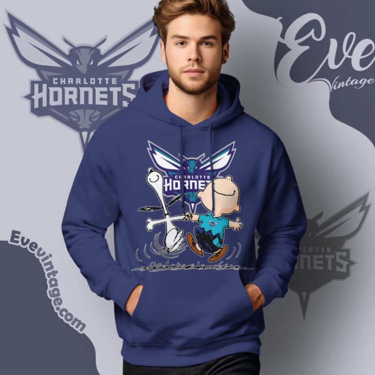 Charlotte Hornets Charlie Brown Snoopy Happy Dancing Shirt Hoodie Charlotte Hornets Charlie Brown Snoopy Happy Dancing Shirt Hoodie