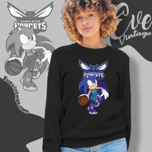 Charlotte Hornets Sonic The Hedgehog Shirt Sweatshirt