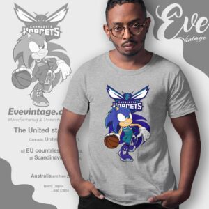 Charlotte Hornets Sonic The Hedgehog Shirt