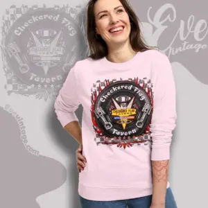 Checkered Flag Tavern Shirt 5 star Indianapolis Dive Bar Sweatshirt