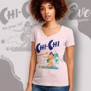 Chi Chi Shirt Palm Spring Tiki Bar V Neck TShirt