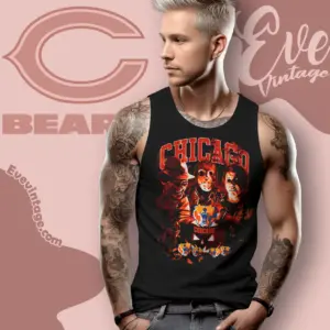 Chicago Bears Horror Halloween Tank Top Racerback
