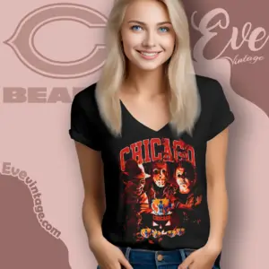 Chicago Bears Horror Halloween V Neck TShirt