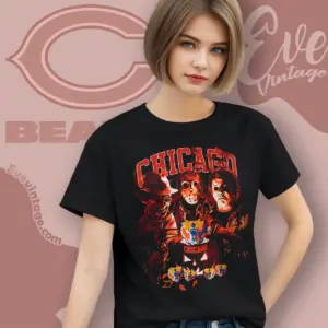 Chicago Bears Horror Halloween Women T shirt