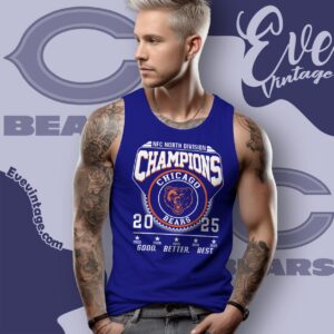 Chicago Bears Nfc North Champions 2025 Shirt Tank Top Racerback