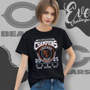 Chicago Bears Nfc North Champions 2025 Shirt Women T shirt