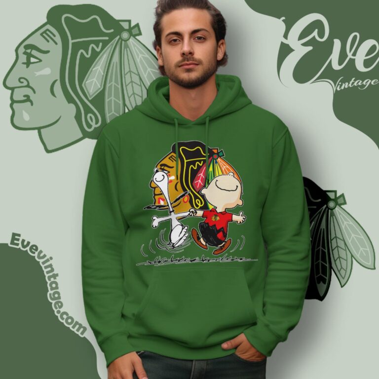 Chicago Blackhawks Charlie Brown Snoopy Happy Dancing Shirt Hoodie Chicago Blackhawks Charlie Brown Snoopy Happy Dancing Shirt Hoodie