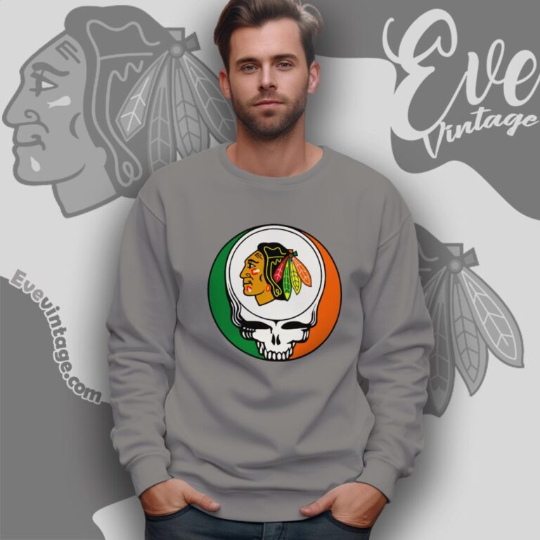 Chicago Blackhawks Steal Your Face Grateful Dead Shirt Sweatshirt Chicago Blackhawks Steal Your Face Grateful Dead Shirt Sweatshirt